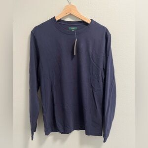 J. Crew Men's Navy Blue Long Sleeve Tee